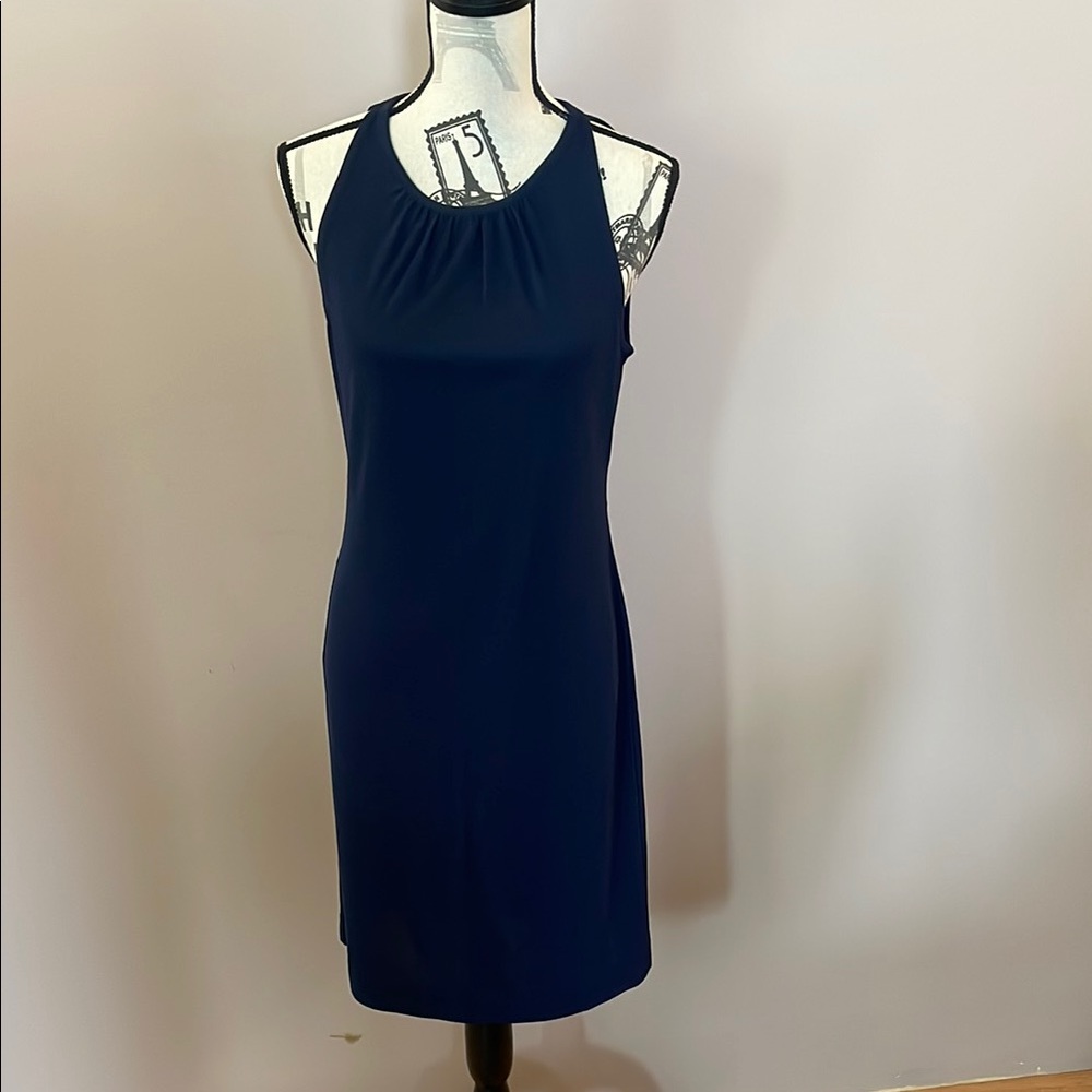 Tory Burch Navy Sleeveless Mini Dress – Size Small